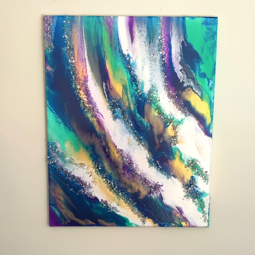 Original Colorful Abstract Acrylic Painting